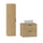 Ensemble meuble simple vasque 60cm et colonne Astrid Bois