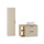 Ensemble meuble simple vasque 80cm 2 niches et colonne Astrid Cachemire et bois