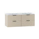 Meuble double vasque encastrée 120cm Astrid Cachemire