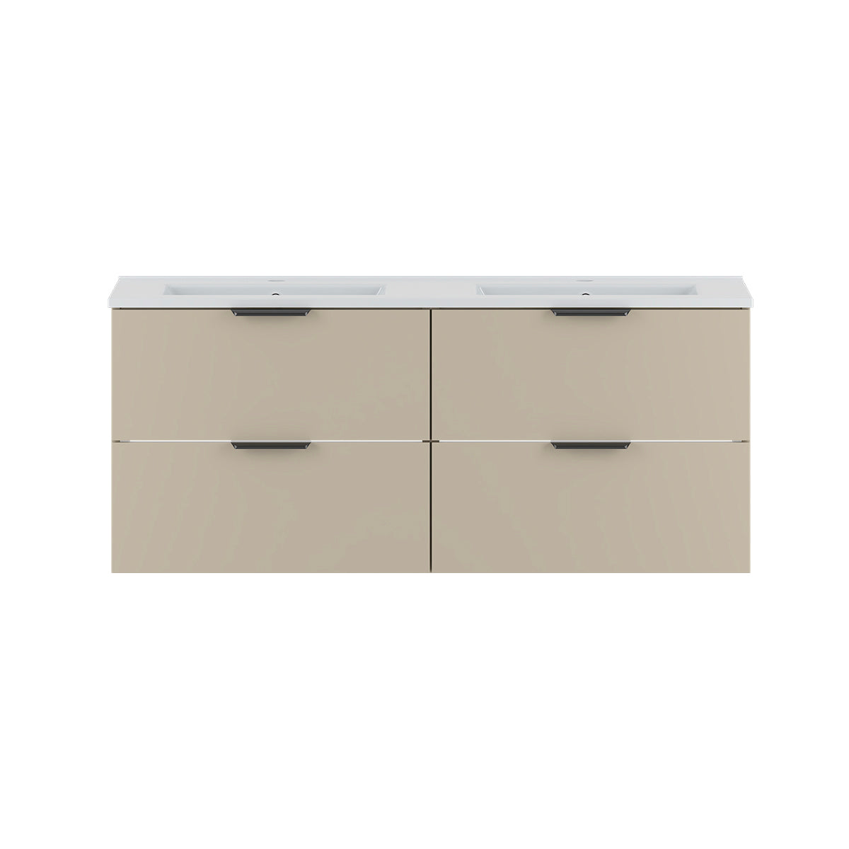 Meuble double vasque encastrée 120cm Astrid Cachemire - vue 2