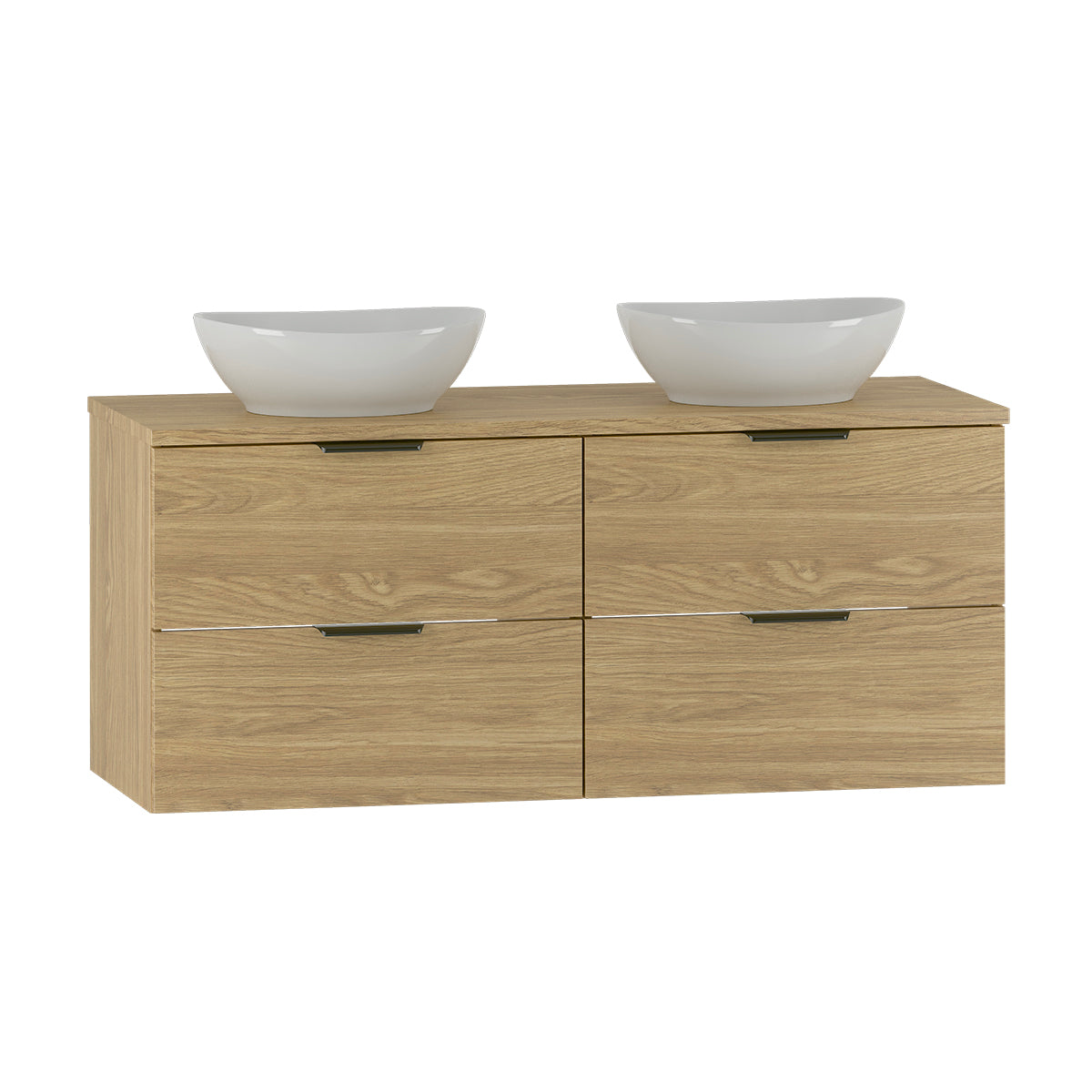 Meuble double vasque 120cm Astrid Bois