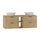 Meuble double vasque 140cm 2 niches Astrid Bois