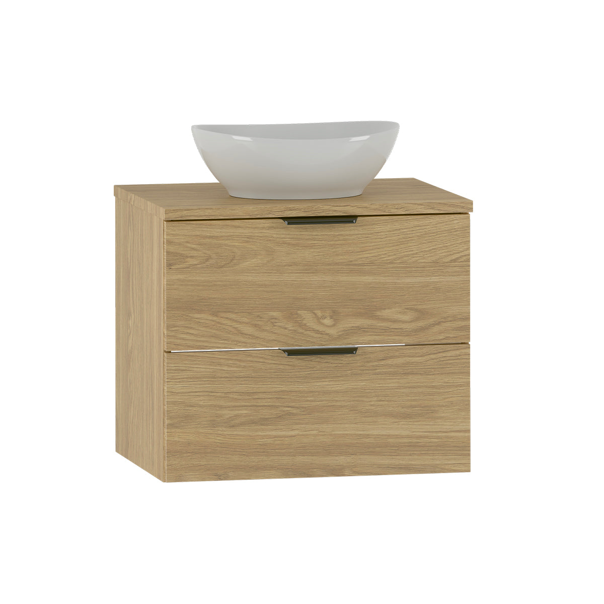 Meuble simple vasque 60cm Astrid Bois