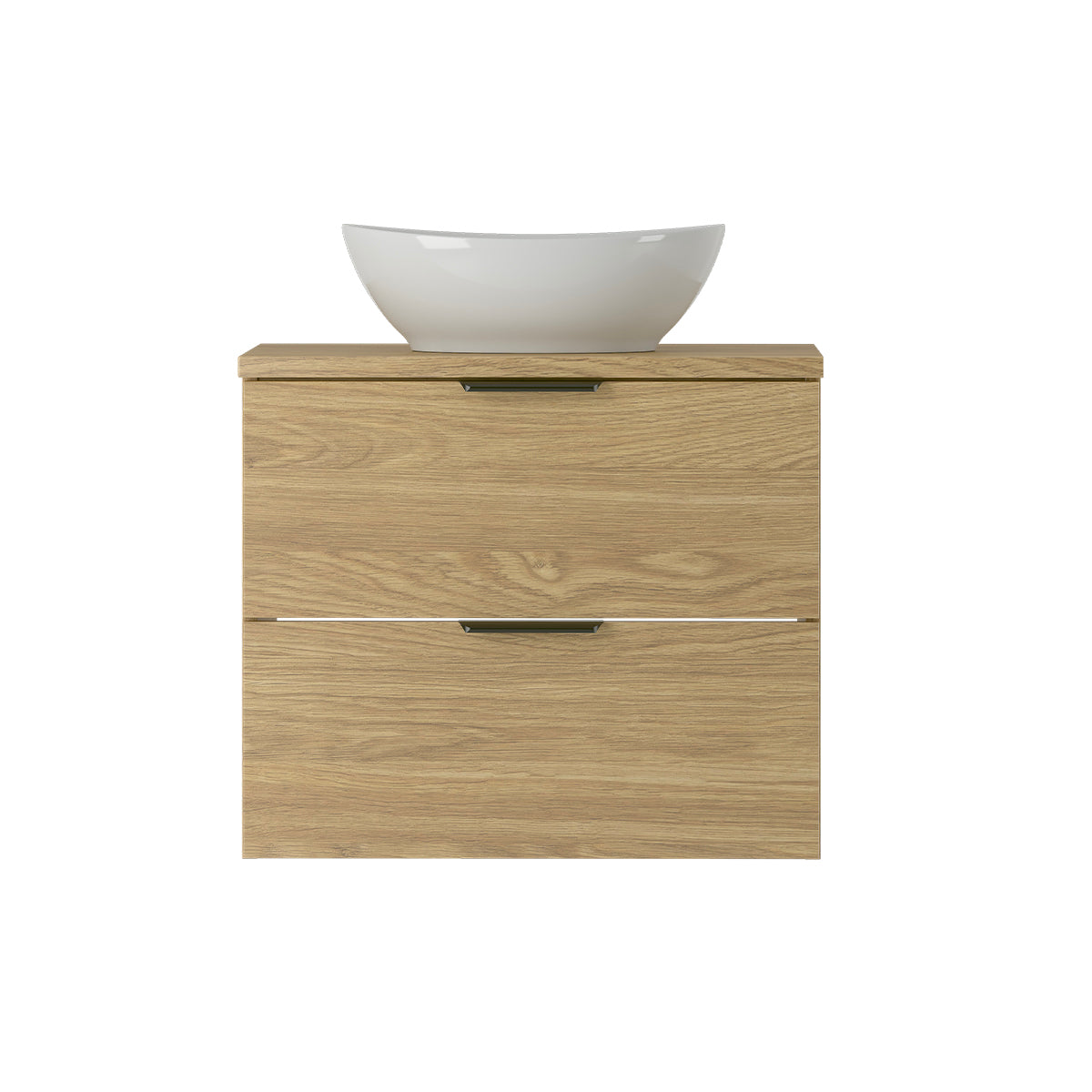 Meuble simple vasque 60cm Astrid Bois - vue 2