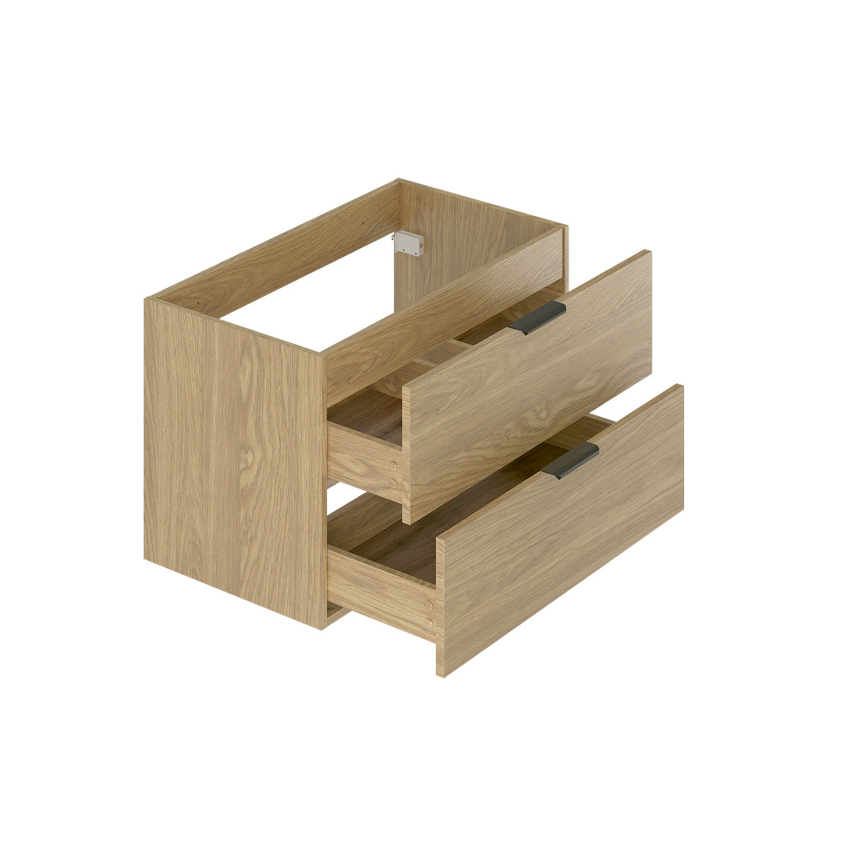 Meuble sous-vasque 80cm plan de toilette Astrid Bois - vue 3