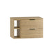 Meuble sous-vasque 80cm 2 niches plan de toilette Astrid Bois