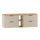 Meuble sous-vasque 140cm 2 niches plan de toilette Astrid Cachemire et bois