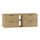 Meuble sous-vasque 140cm 2 niches plan de toilette Astrid Bois