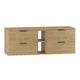 Meuble sous-vasque 140cm 2 niches plan de toilette Astrid Bois