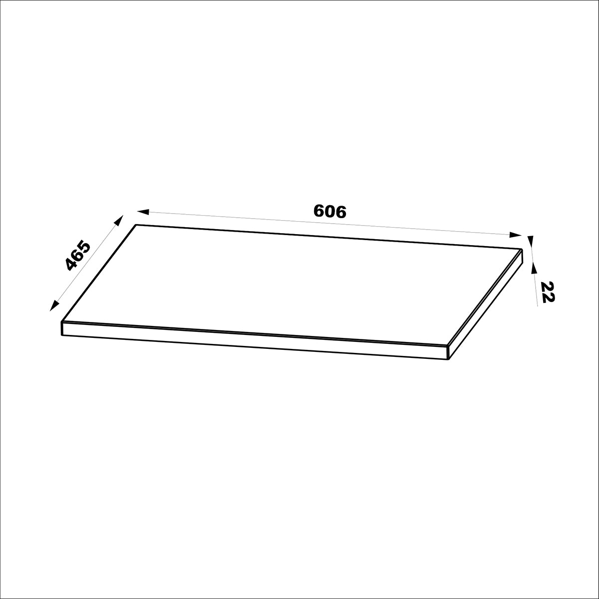 Ensemble meuble simple vasque 60cm et colonne Astrid Bois - vue 10