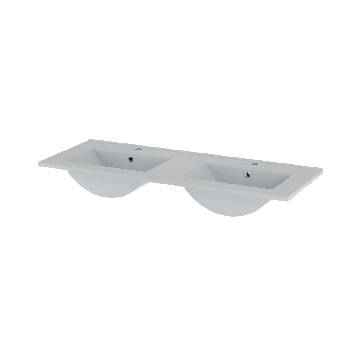 Meuble double vasque encastrée 120cm Astrid Bois - vue 5