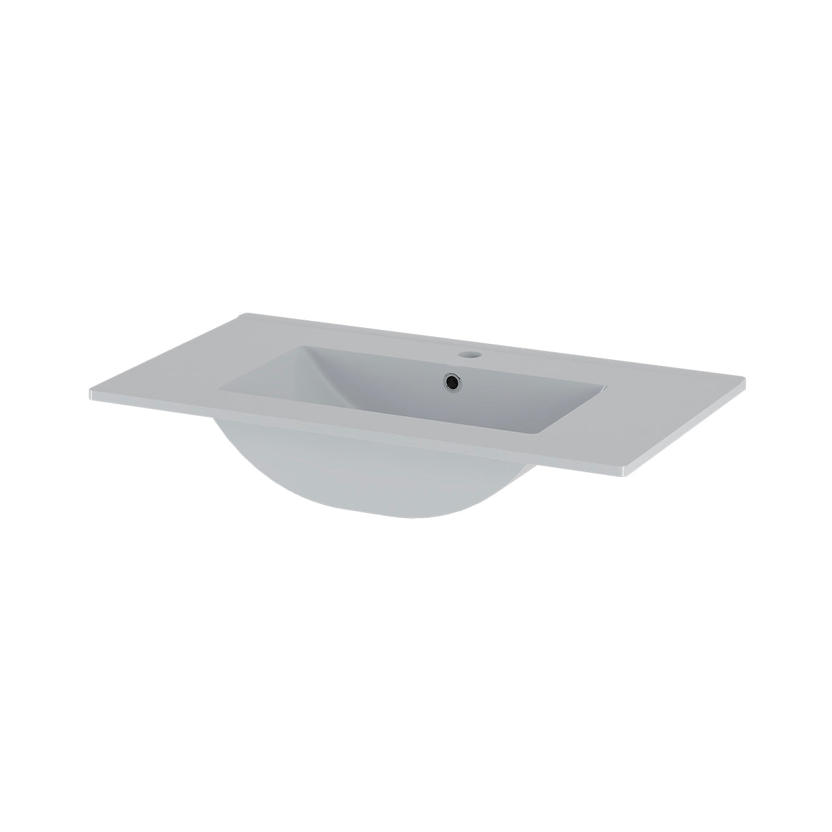 Ensemble meuble simple vasque encastrée 80cm et colonne Astrid Cachemire - vue 6