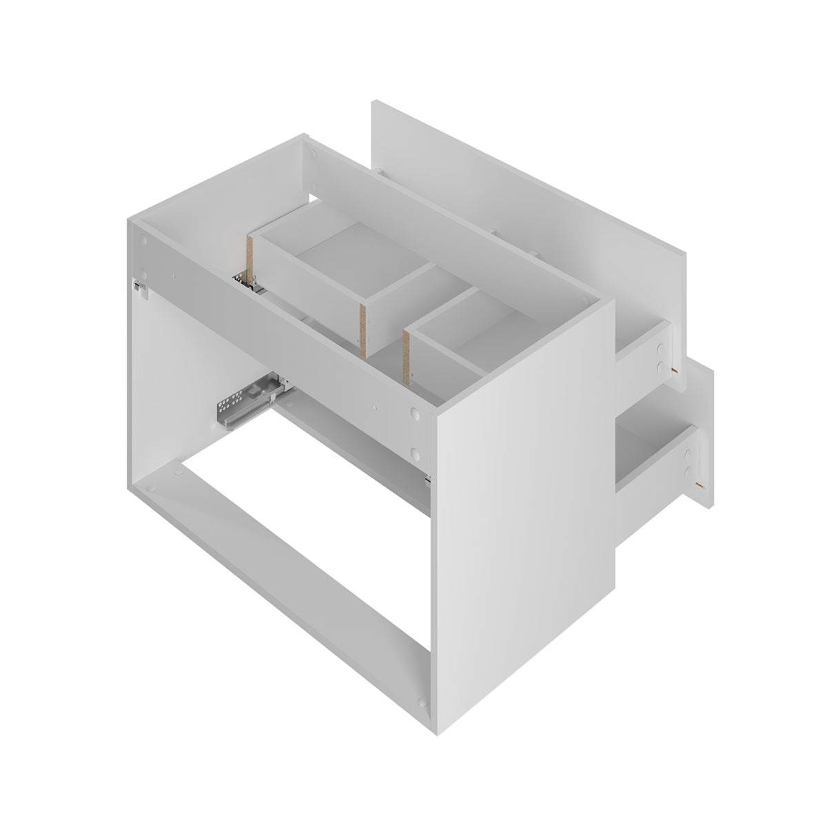 Meuble sous-vasque 80cm Aurora Blanc - vue 4