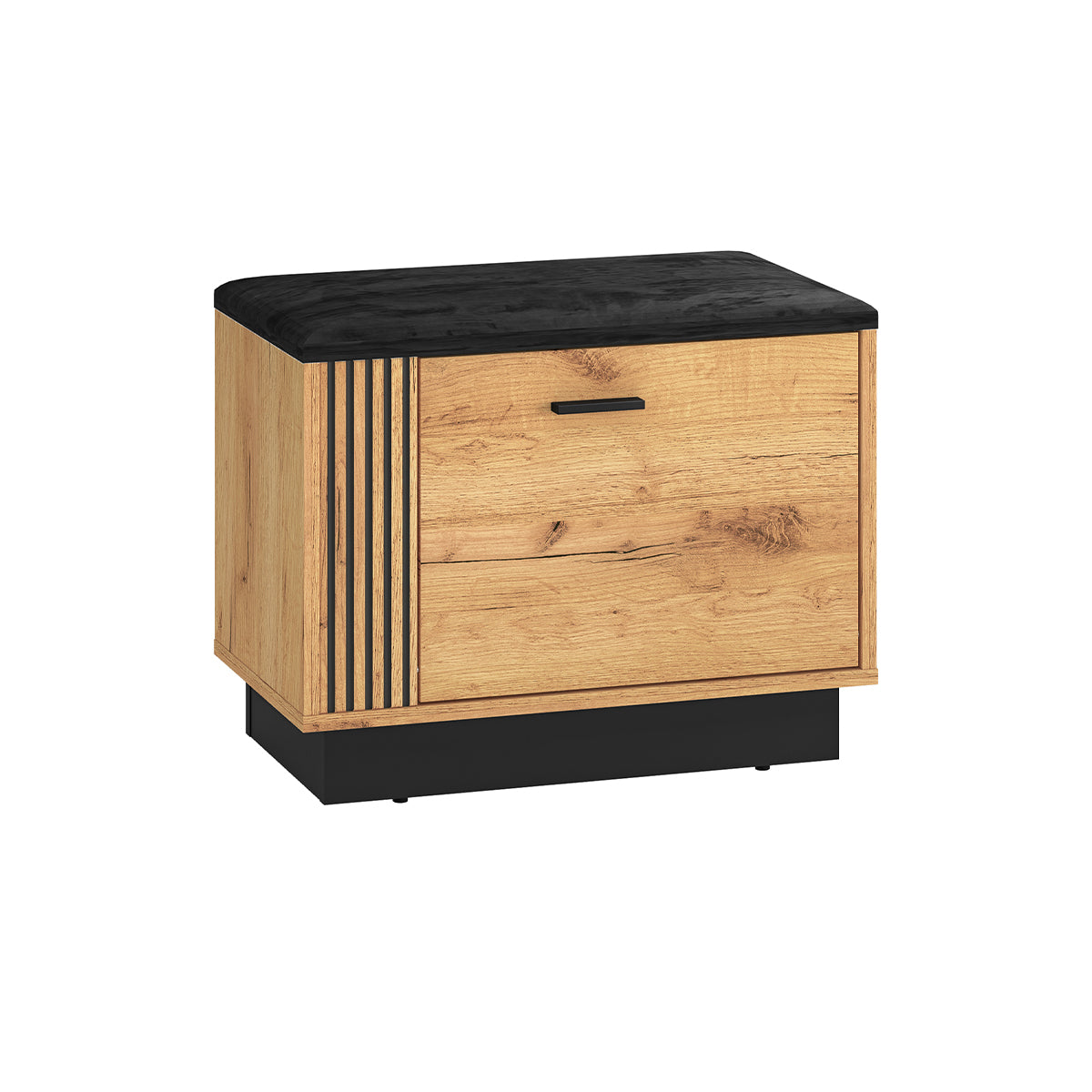 Banc meuble à chaussures 1 porte Nilo Bois