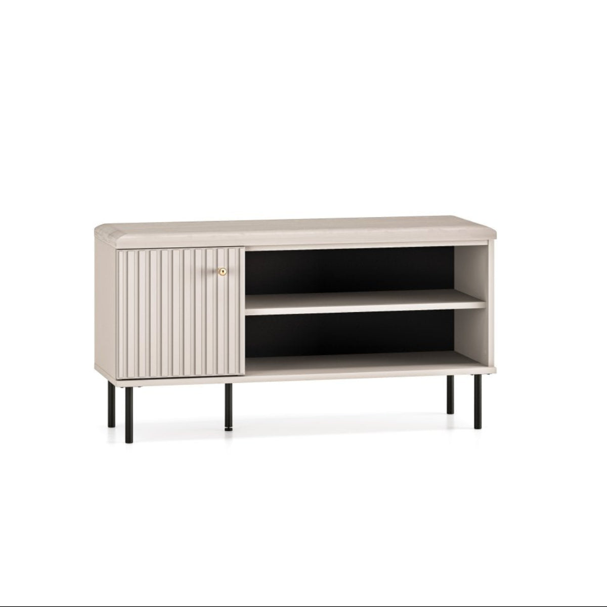 Banc meuble à chaussures 1 porte Nova Cachemire