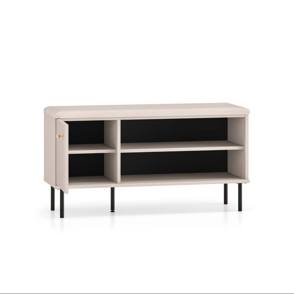 Banc meuble à chaussures 1 porte Nova Cachemire - vue 3