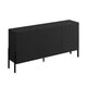 Buffet long 2 portes 3 tiroirs Bérénice Noir