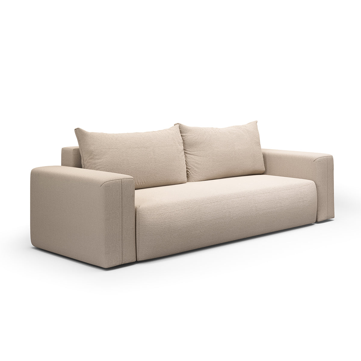 Canapé convertible 3 places coffre Bliss Beige