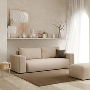 Canapé convertible 3 places coffre Bliss Beige - vue 2