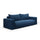 Canapé convertible 3 places coffre Bliss Bleu