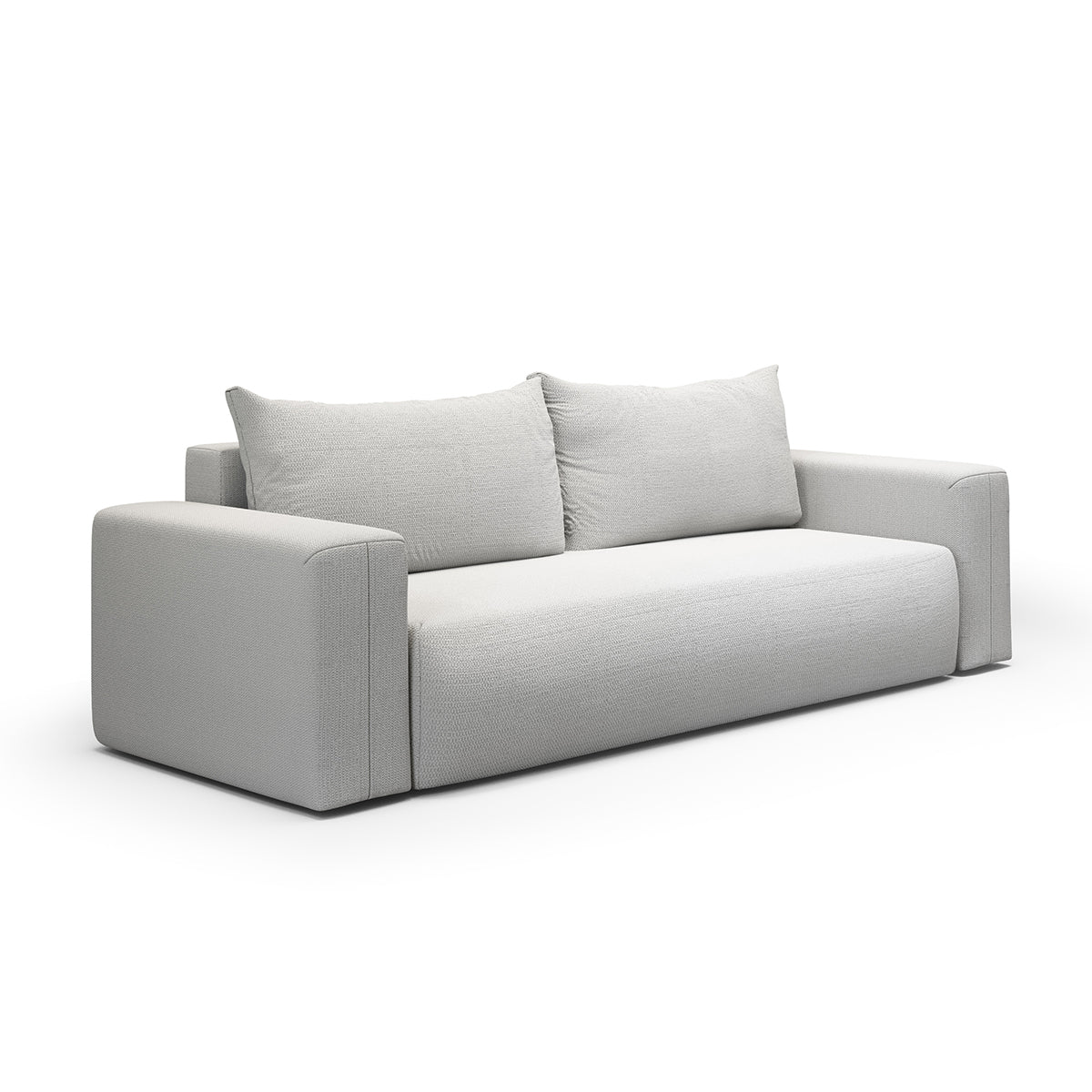 Canapé convertible 3 places coffre Bliss Gris clair