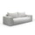 Canapé convertible 3 places coffre Bliss Gris clair