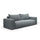 Canapé convertible 3 places coffre Bliss Gris