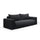 Canapé convertible 3 places coffre Bliss Gris foncé
