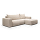 Canapé d'angle convertible droite 3 places coffre Bliss Beige