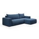 Canapé d'angle convertible droite 3 places coffre Bliss Bleu