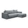 Canapé d'angle convertible droite 3 places coffre Bliss Gris