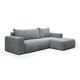 Canapé d'angle convertible droite 3 places coffre Bliss Gris