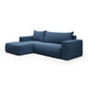 Canapé d'angle convertible gauche 3 places coffre Bliss Bleu