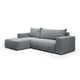 Canapé d'angle convertible gauche 3 places coffre Bliss Gris