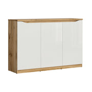 Buffet 3 portes June Blanc et Bois