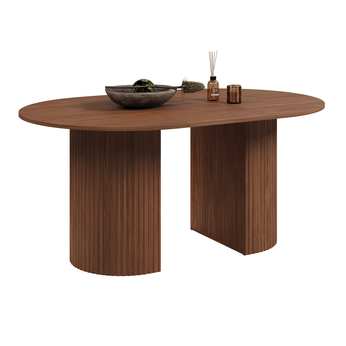 Table à manger extensible 4 à 8 places Canopée Bois foncé - vue 6