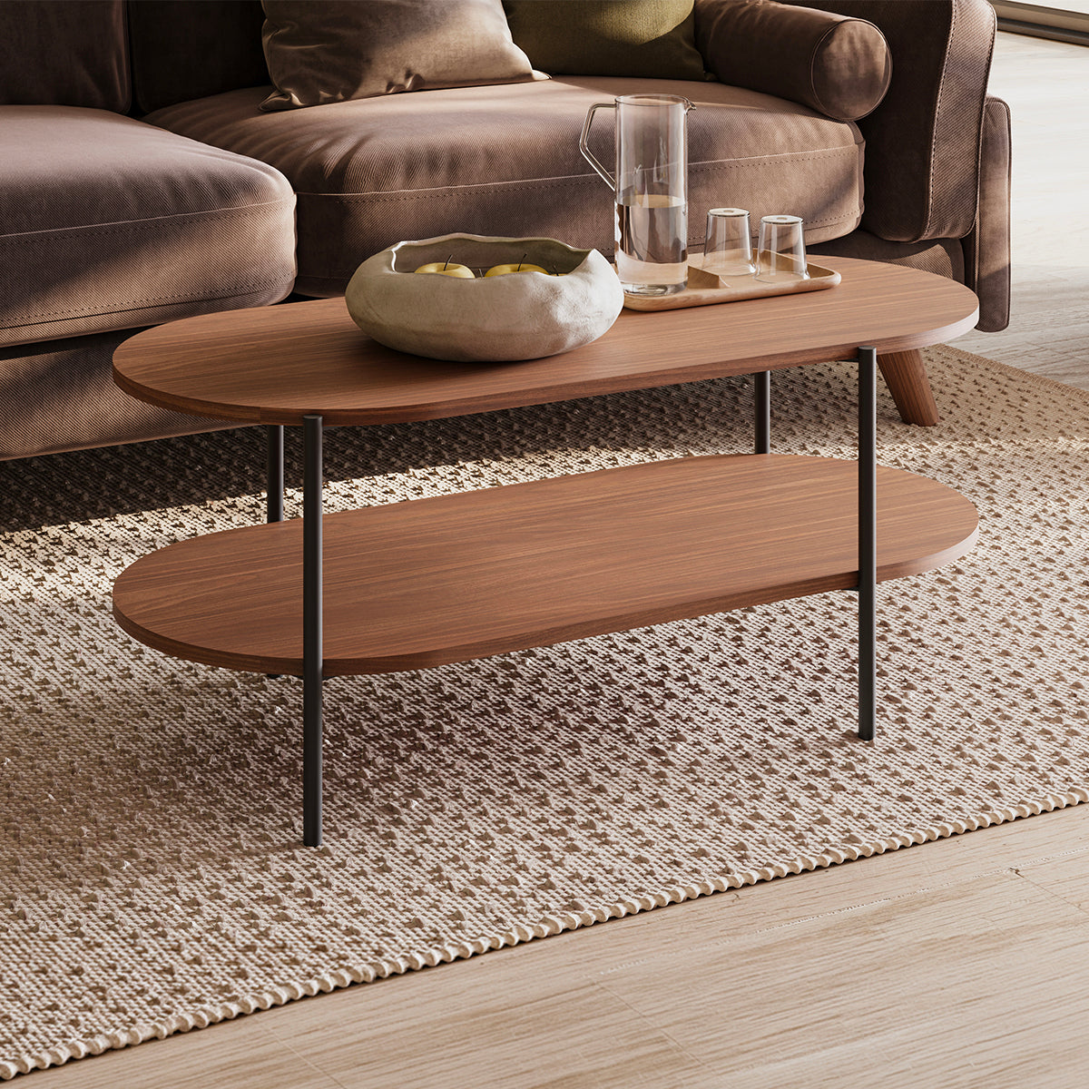 Table basse Canopée Bois foncé - vue 2