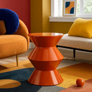 Bout de canapé 45 cm en métal Peps Orange