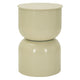 Bout de canapé 46 cm en métal Karia Crème