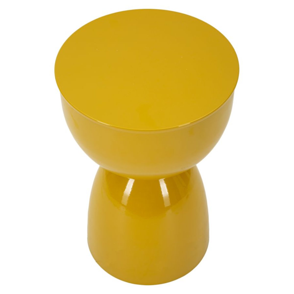 Bout de canapé 46 cm en métal Peps Jaune - vue 3