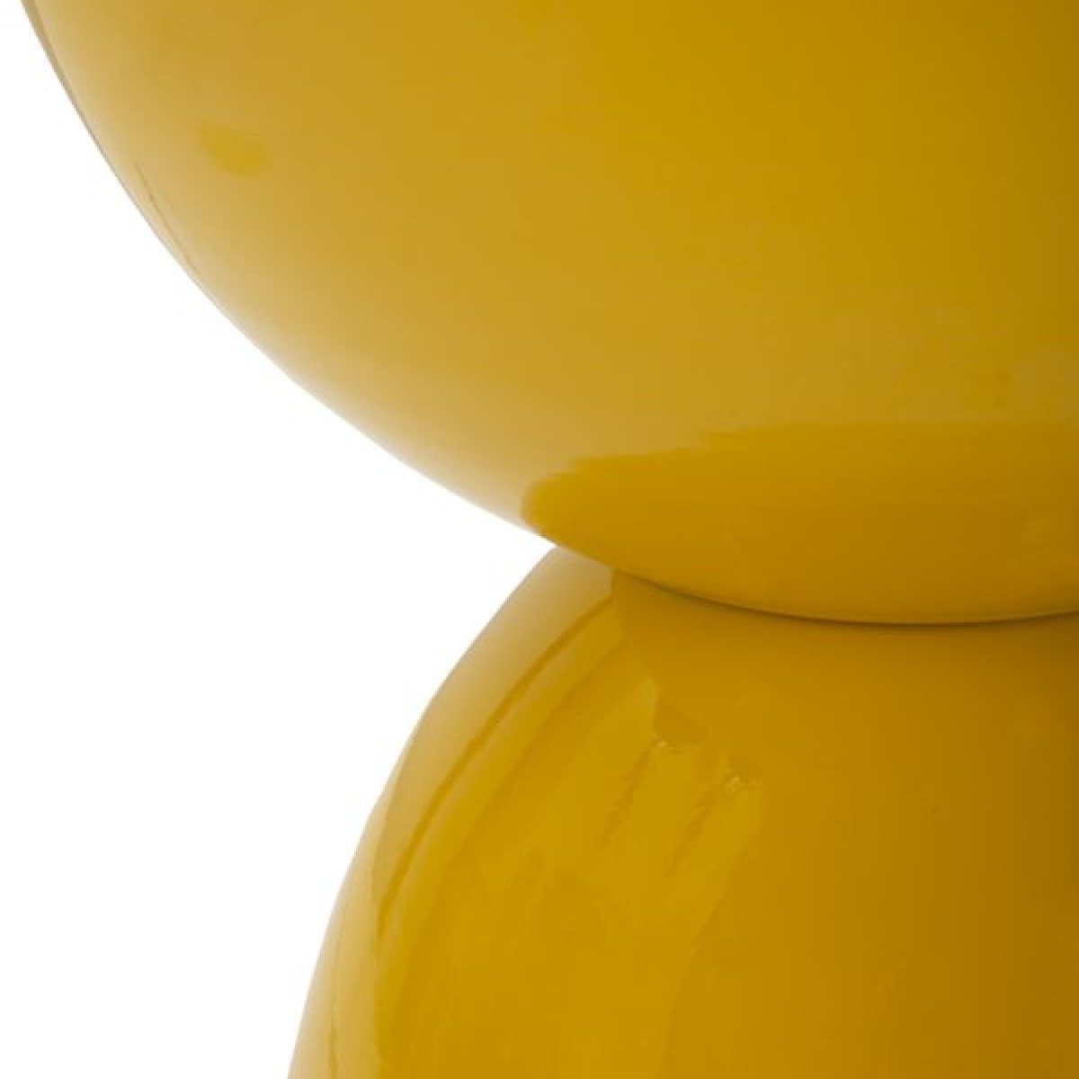 Bout de canapé 46 cm en métal Peps Jaune - vue 4