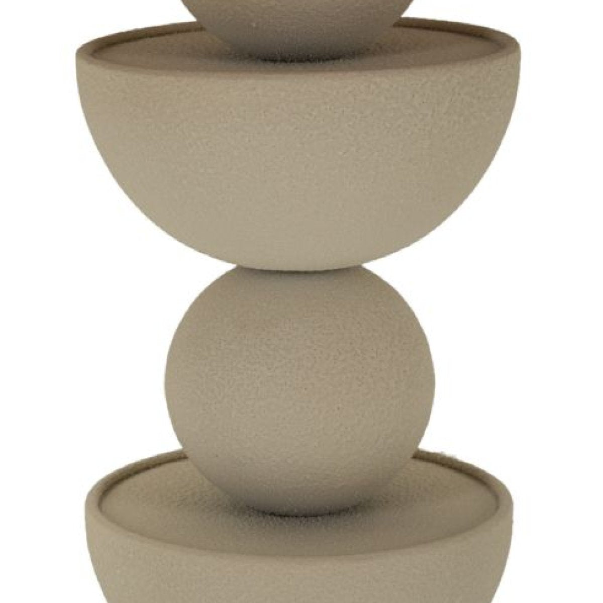 Bout de canapé 49,5 cm plateau en miroir Duna Crème - vue 4