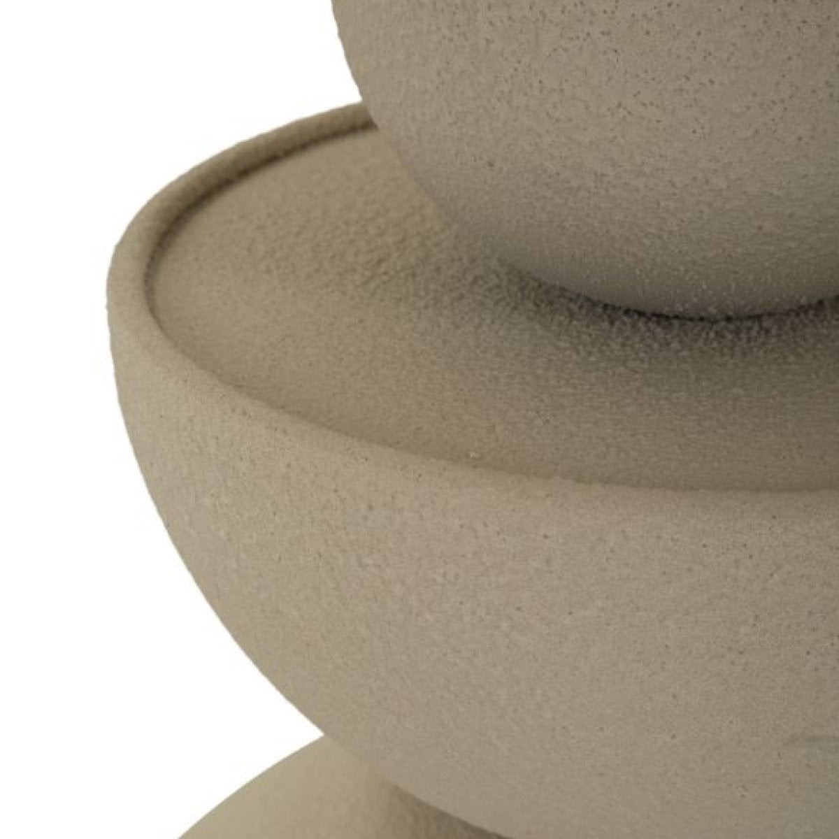 Bout de canapé 49,5 cm plateau en miroir Duna Crème - vue 6