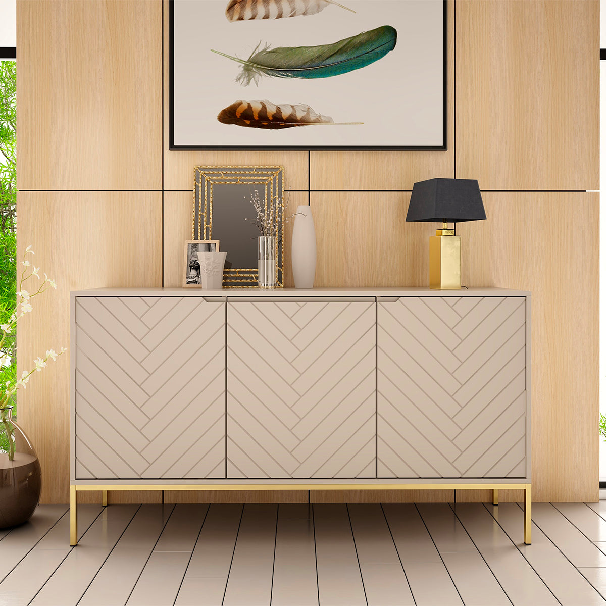 Buffet 3 portes Daria Cachemire - vue 4
