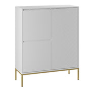 Buffet haut 3 portes Daria Blanc