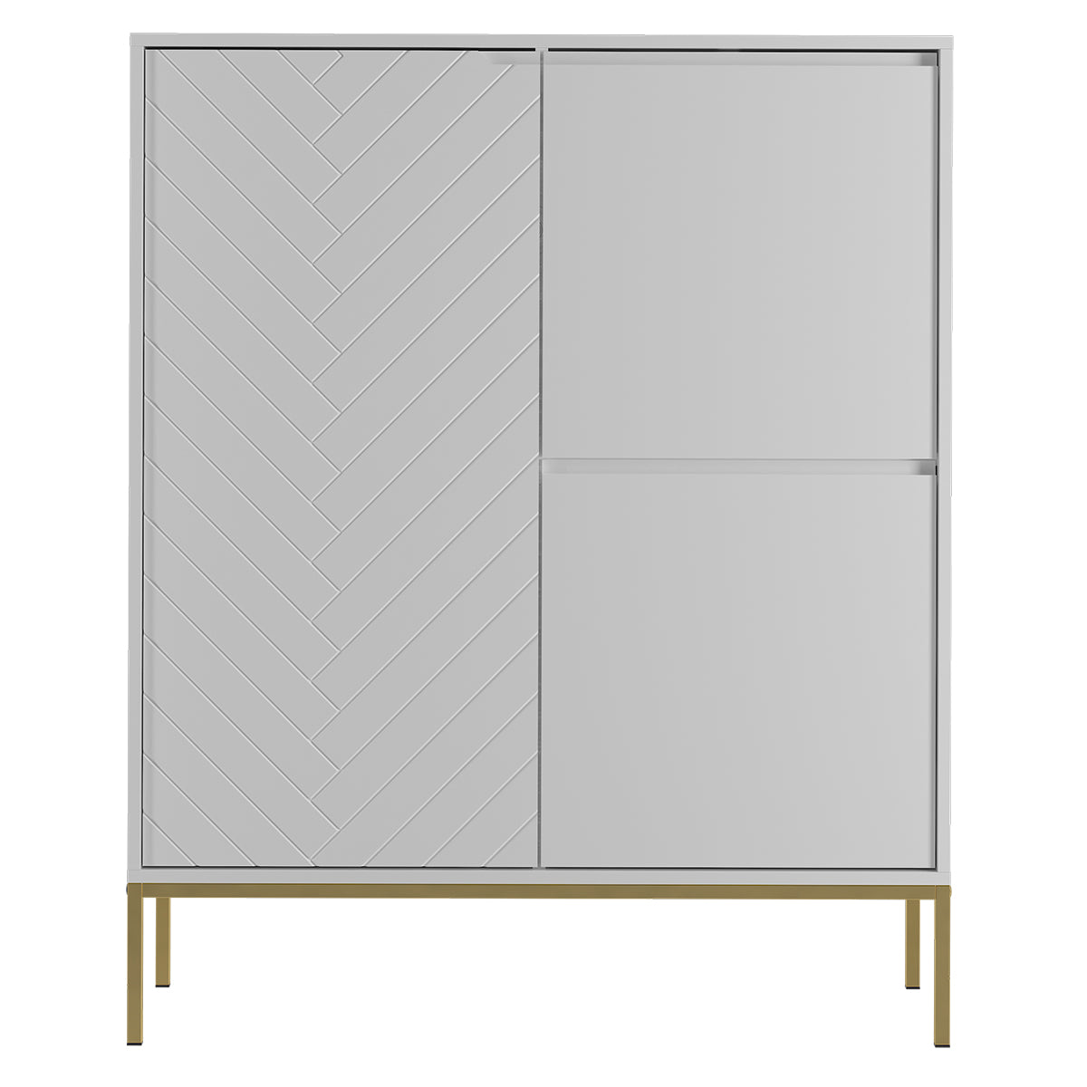 Buffet haut 3 portes Daria Blanc - vue 2