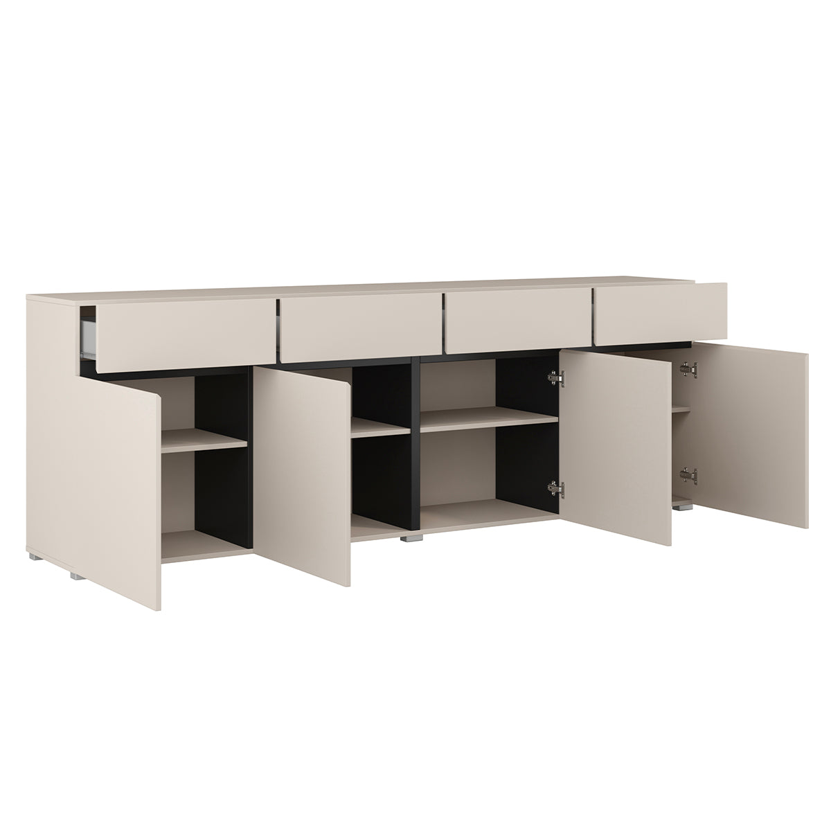 Buffet 4 portes 4 tiroirs Lilia Cachemire - vue 4