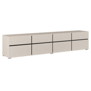 Meuble TV 4 portes 225 cm Lilia Cachemire