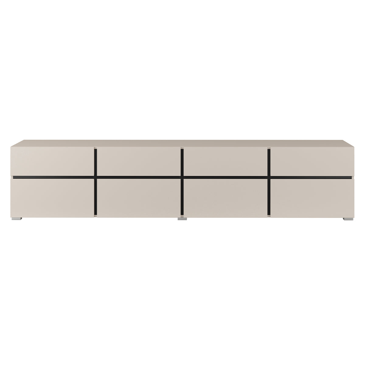 Meuble TV 4 portes 225 cm Lilia Cachemire - vue 6