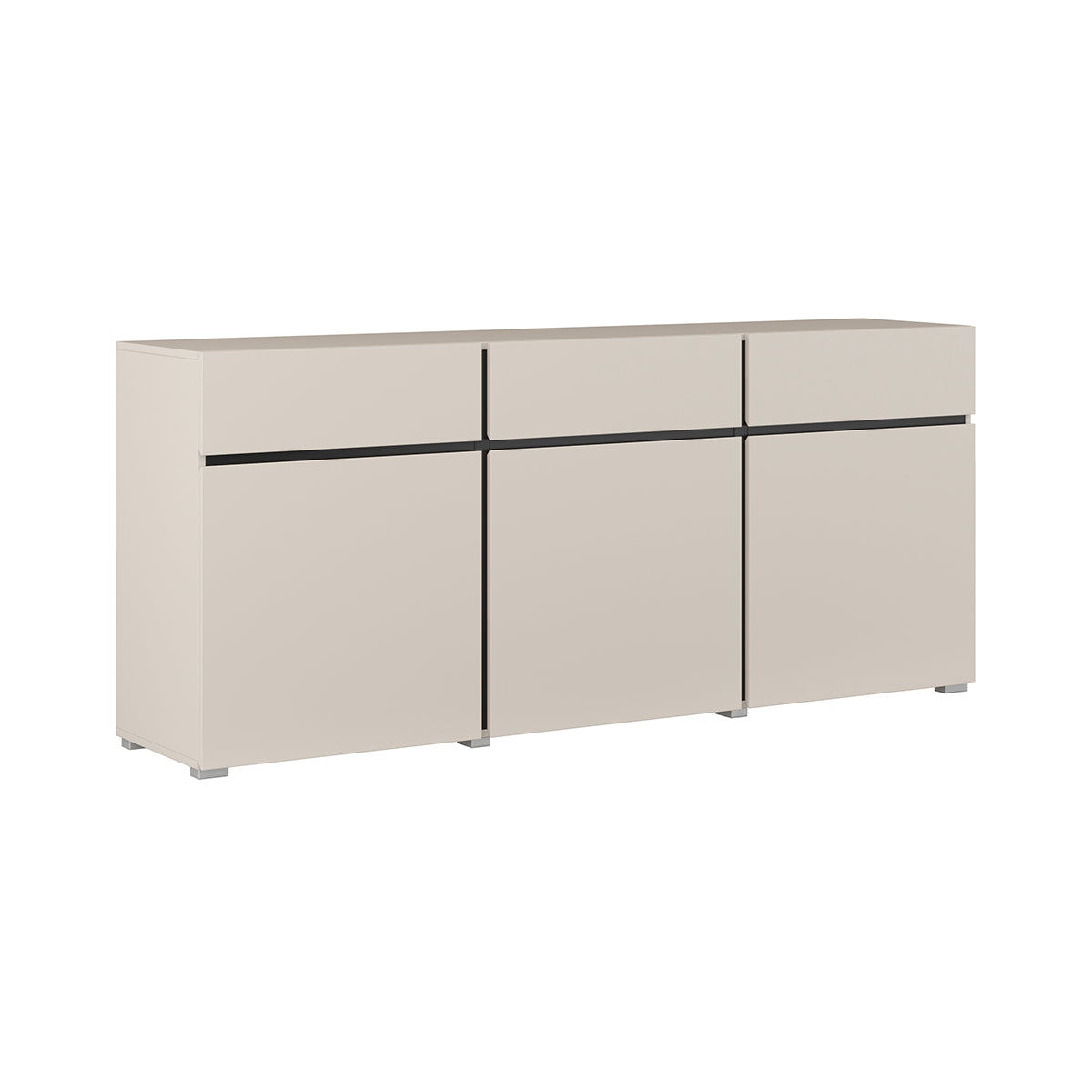 Buffet 3 portes 3 tiroirs Lilia Cachemire